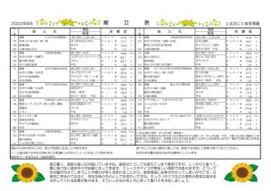 献立表（配布用）2022.8のサムネイル